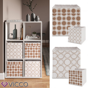 Vicco Raumteiler Würfelregal Standregal Weiß Faltbox Wohnzimmer Regal 70x110 cm modern Ablage 6 Fächer Dekoregal Ordnerregal Aufbewahrung