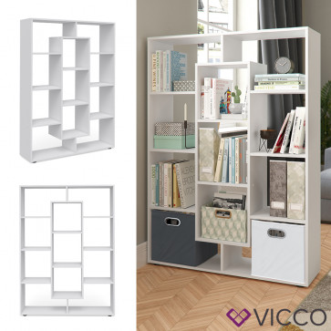 VICCO Raumteiler 11 Fächer Weiß
