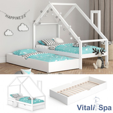 VITALISPA Funktionsbett Kinderbett NICOLE 90x200 mit Bettschublade