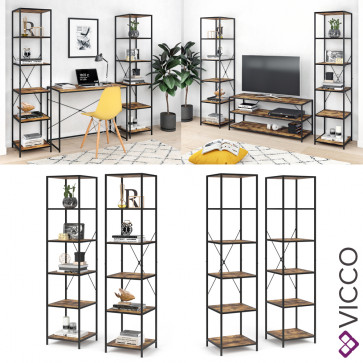 VICCO Loft Standregal Fyrk 2er Set