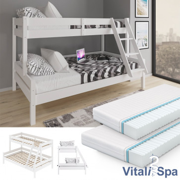 VITALISPA Etagenbett EVEREST + 2 Matratzen