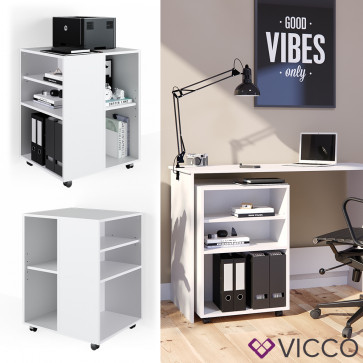 Vicco Rollcontainer für Schreibtisch Weiß