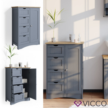 VICCO Sideboard Bianco Grau