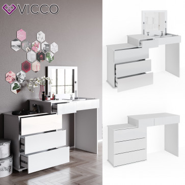 Vicco Schminktisch Lotos weiß