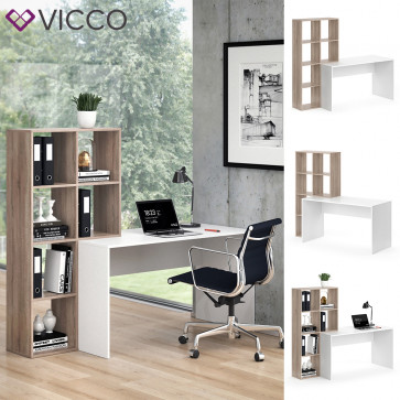 Vicco Schreibtisch mit Regal Mara Sonoma