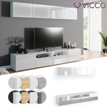 VICCO Wohnwand 6er Set COMPO Lowboard Sideboard Schrank Regal