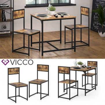 Vicco 2er Set Esszimmerstühle Küchenstuhl Fyrk Esszimmerstuhl Stühle Industrial