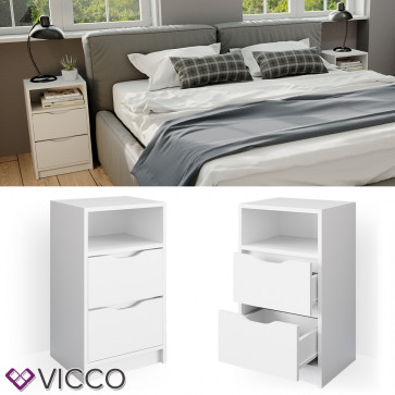 Vicco Nachttisch 2er Set Ruben Boxspringbett