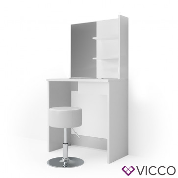 Vicco Schminktisch DEKOS Weiß mit Design Hocker