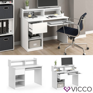 Vicco Computertisch Keno Weiß 