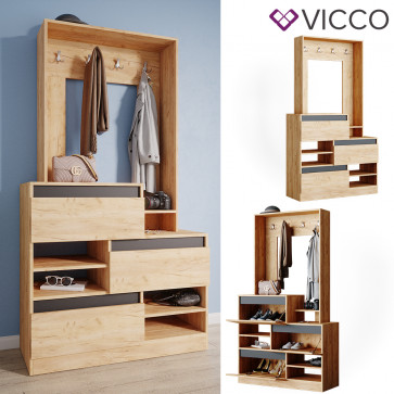 Vicco Flurgarderobe Schuhschrank Flurkommode Evia Flurmöbel Schuhregal Kommode