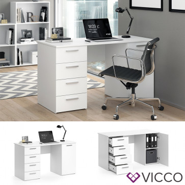 Vicco Schreibtisch Computertisch Bürotisch Nico weiß 