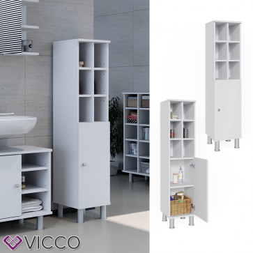 Vicco Badschrank Fynn Midischrank Weiß