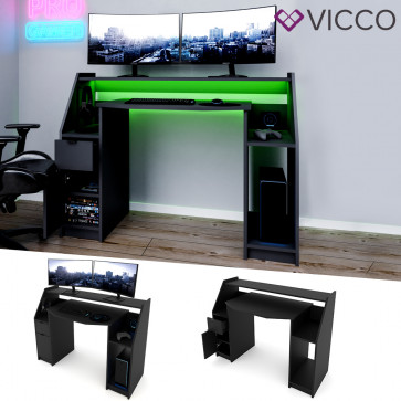 VICCO Gamingtisch JOEL Schwarz