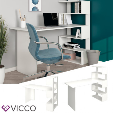 Vicco Schreibtisch Arbeitstisch Computertisch Matrix PC-Tisch Ablagen Bürotisch