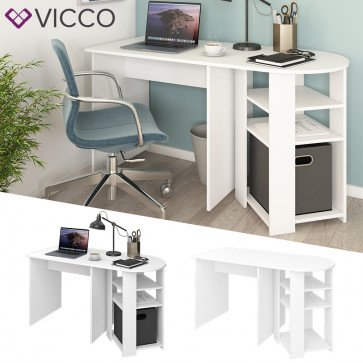 Vicco Schreibtisch Manuel Arbeitstisch Computertisch PC-Tisch Ablagen Bürotisch
