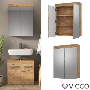 Vicco Spiegelschrank Badspiegel Wandspiegel Luna Spiegel Badezimmer Badschrank