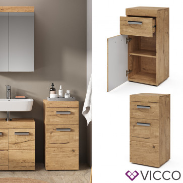 Vicco Midischrank Badschrank Badezimmerschrank Luna Schublade 2 Fächer 1 Tür