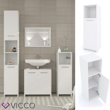 VICCO Midischrank KIKO 95 x 30 cm Weiß