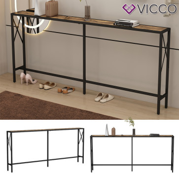 Vicco Konsolentisch Fyrk Eiche rustikal 174 x 20 cm