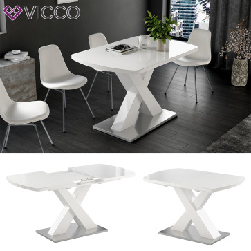 Vicco Esstisch Chinto Weiß 120 x 80 cm