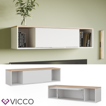 Vicco Wandregal Betti Weiß Sonoma 120 x 30 cm