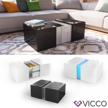 VICCO LED Couchtisch DANDY