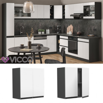 Vicco Hängeschrank Küchenschrank Küchenmöbel R-Line J-Shape Anthrazit Weiß 60 cm modern
