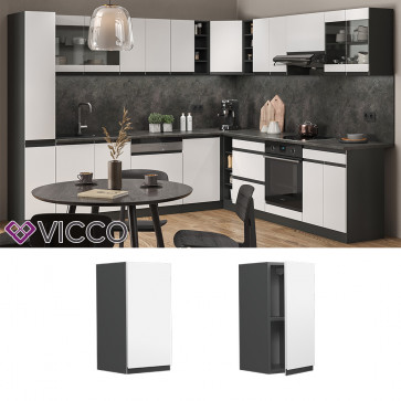 Vicco Hängeschrank Küchenschrank Küchenmöbel R-Line J-Shape Anthrazit Weiß 30 cm modern
