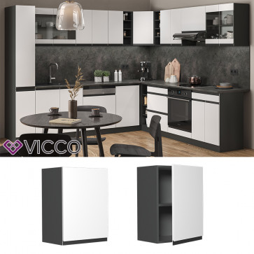 Vicco Hängeschrank Küchenschrank Küchenmöbel R-Line J-Shape Anthrazit Weiß 45 cm modern
