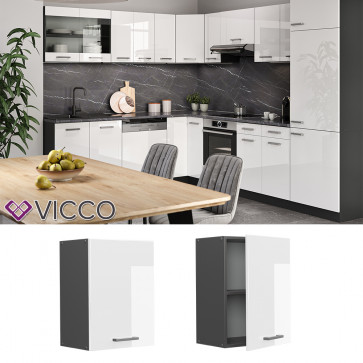 Vicco Hängeschrank Küchenschrank Küchenzeile R-Line 45 cm Anthrazit Weiß Tür Fächer