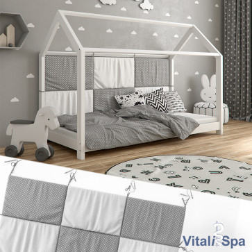 Vitalispa Bettruckwand Wiki 160x72 Grau Weiss