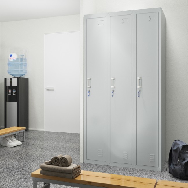 Umkleideschrank Schließfachschrank Kleiderspind Metallschrank Abschließbaren YO 