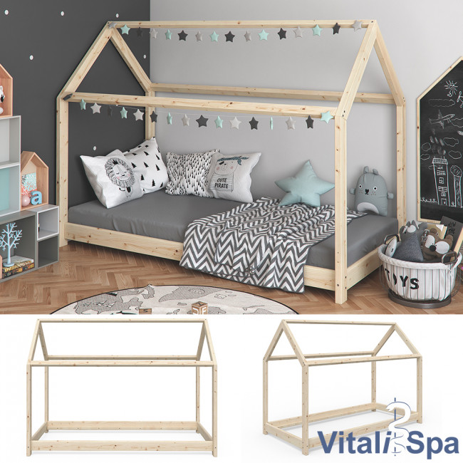 Vicco Hausbett Kinderbett Bettruckwand Wiki In Den Varianten 140x70 160x72 200x85 Cm Erhaltlich In Rosa Grau Weiss Grau Und Turkis Gr Kinder In 2019