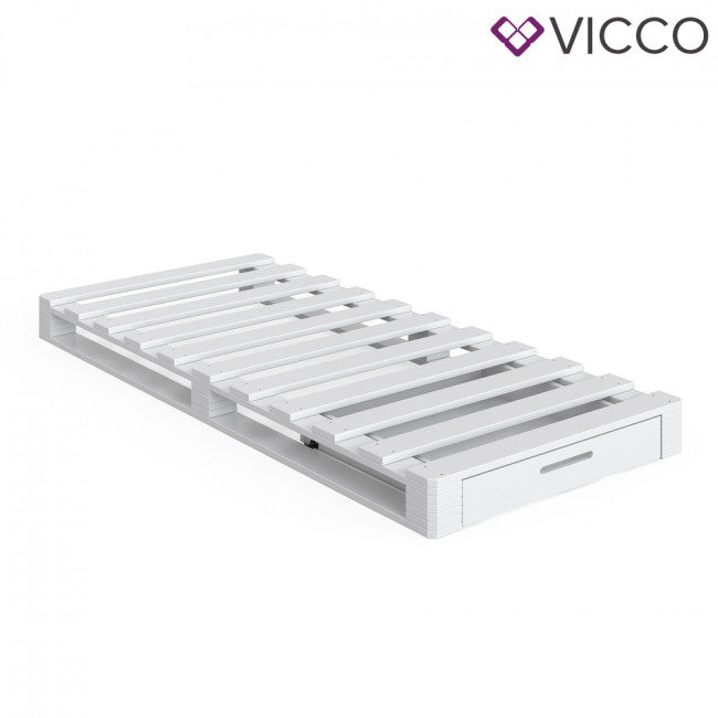 Vicco Palettenbett Mit Schubladen Led bett nube mit schubladen 140 x 200 (weiß). vicco palettenbett mit schubladen