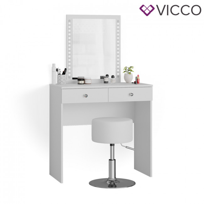 Vicco Schminkspiegel Wandspiegel Frisierspiegel Viola Weiß 80x65 cm modern  Schlafzimmer Spiegel Make-Up-Tisch Badspiegel Badezimmerspiegel Flurspiegel  bei Marktkauf online bestellen