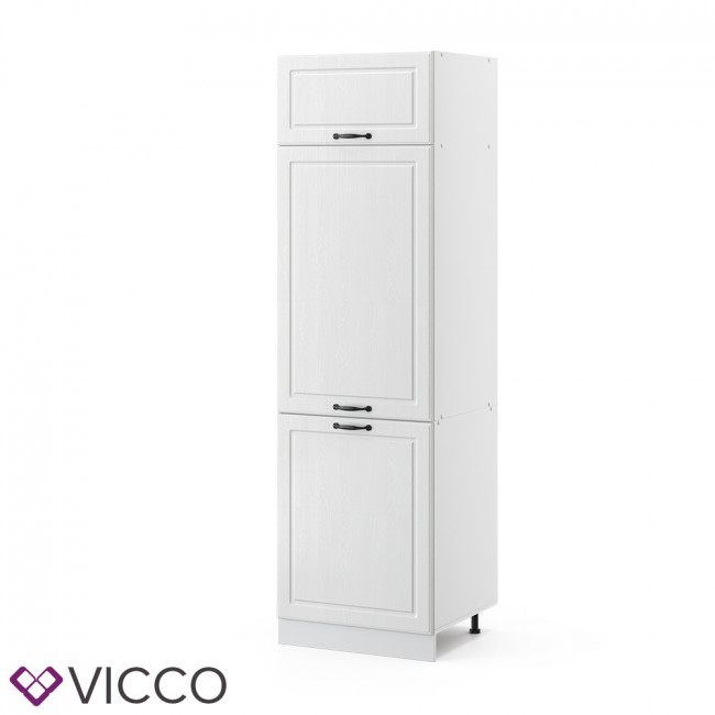 Vicco Kühlumbauschrank 60 cm Weiß Küchenschrank Unterschrank Küchenzeile  R-Line