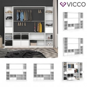 VICCO Kleiderschrank XXL VISIT offen in weiß