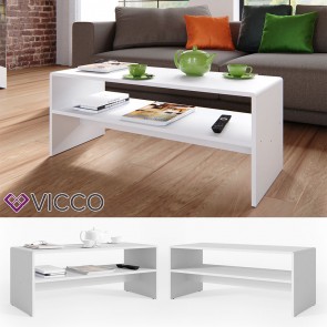 VICCO Couchtisch MDF weiß