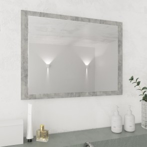 VICCO Badspiegel KIKO 60 x 45 cm Grau Beton