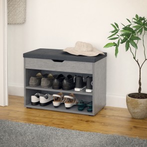 VICCO Schuhbank Rolfe Beton Anthrazit