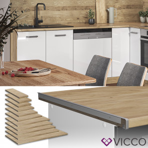 Vicco Küchenarbeitsplatte R-Line Eiche 114 cm