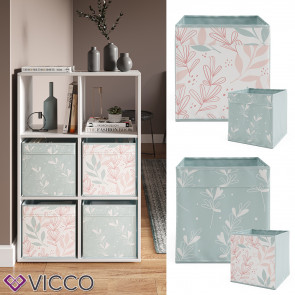 Vicco Raumteiler Würfelregal Standregal Weiß Faltbox Wohnzimmer Regal 70x110 cm modern Ablage 6 Fächer Dekoregal Ordnerregal Aufbewahrung