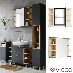 VICCO Spiegelschrank AQUIS Anthrazit