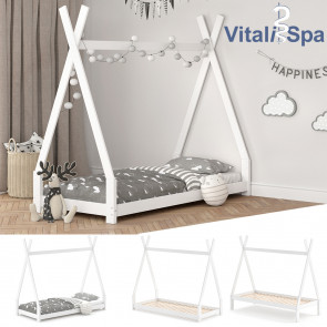 VITALISPA Kinderbett TIPI Hausbett-Weiß-ohne Funktion