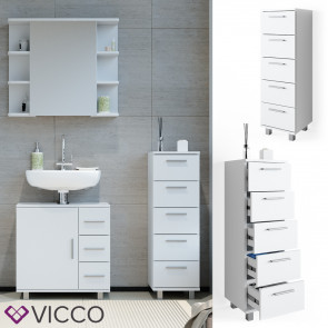 VICCO Badschrank ILIAS Weiß