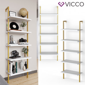 Vicco Loft Bücherregal Ava Gold