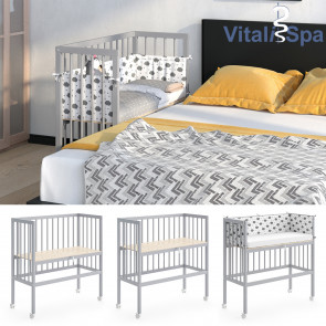 VITALISPA Beistellbett SOPHIE Grau