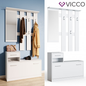 Vicco Flurgarderobe Set Billy Weiß