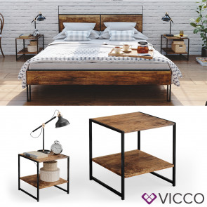 Vicco Nachttisch Fyrk 2er Set